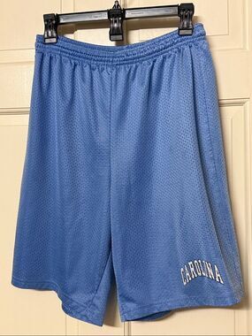 Carolina UNC Tar Heel Vintage Shorts Size Medium Aleson Athletic Blue & White